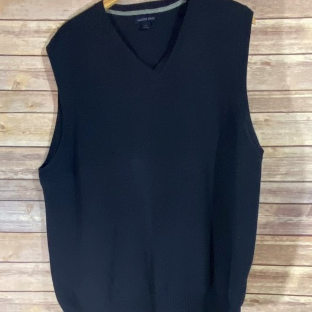 Land's End V-Neck Vest XL